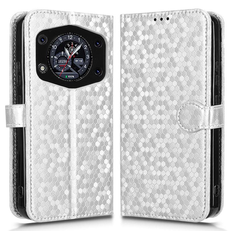 For Cubot A30 Wallet Case Dot Pattern Imprint PU Leather Phone Cover