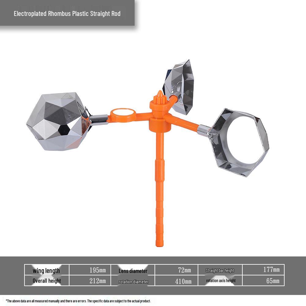 Odblaskowy odstraszacz ptaków zasilany energią słoneczną i wiatrową na farmy zewnętrzne i stawy rybne