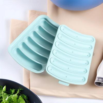 Stampo per Salsicce in Silicone Resistente al Calore Antiaderente Salsicciotto Lavabile in Lavastoviglie Riutilizzabile Strumento da Forno per Salsicce Fatte in Casa Ciambelle Torte Biscotti