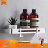 Wall-Mounted Corner Shelf: Space Aluminum Bathroom Storage Rack