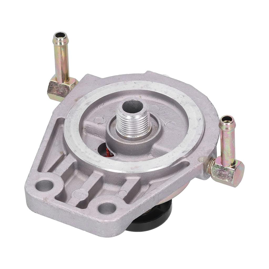 Diesel Fuel Filter Primer Pump, KIMISS 16401‑VC10D Aluminum Alloy Fuel Filter Base Diesel Fuel