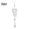 Elegant Hanging Xmas Tree Baubles Acrylic Pine Cone Pendant with Faux Crystal Drop, Christmas Winter Wonderland Party Supplies Ornaments, Transparent