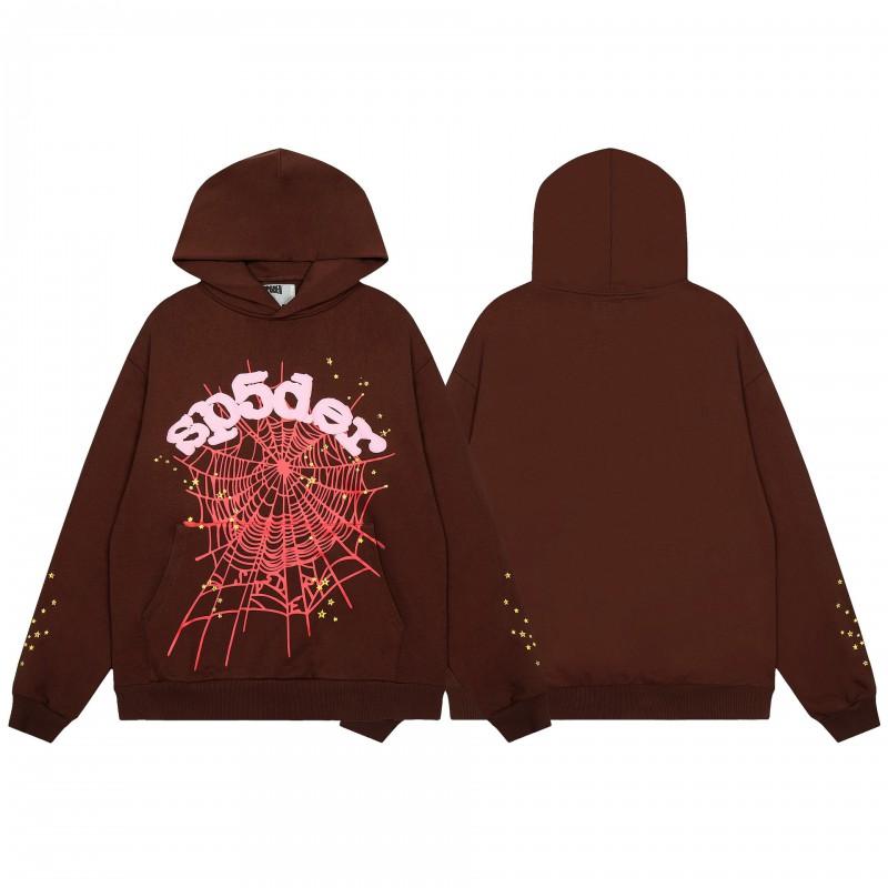 Mens Spider Web Graphic Hoodie High Street Loose Fit Long Sleeve Pullover Teens