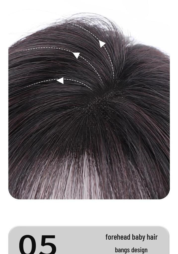 Invisible Fluffy Hair Volume Wig for Women - Seamless Real Hair Bangs Patch
