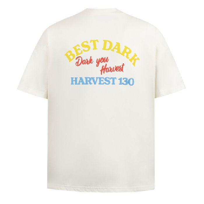 High Street Dopamine Letter Towel Embroidered Round Neck Large Size Top Summer Loose Casual Large T-Shirt Women