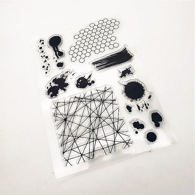 Oil Paint Clear Stamps Transparent Seal 11x16cm Silicone Seal TPR Roller Stamps DIY Scrapbooking Cards