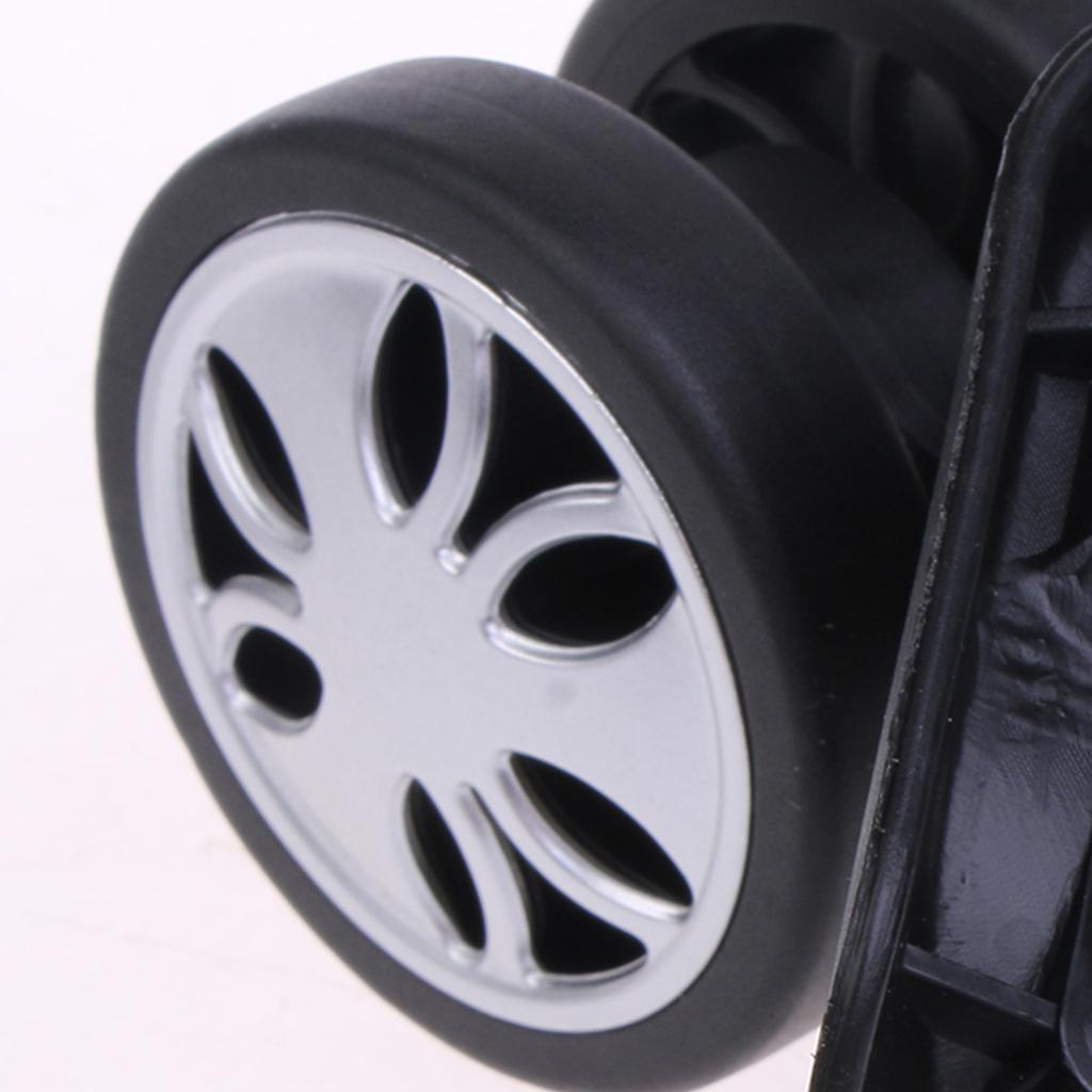 Replacement Luggage Wheels Portable A68 Suitcase Wheels Luggage Swivel Trolley Case Luggage Wheel for Repair Replacement