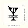 Custom Monogram Metal Tin Sign Vintage Wall Art for Home Bar Outdoor Decor