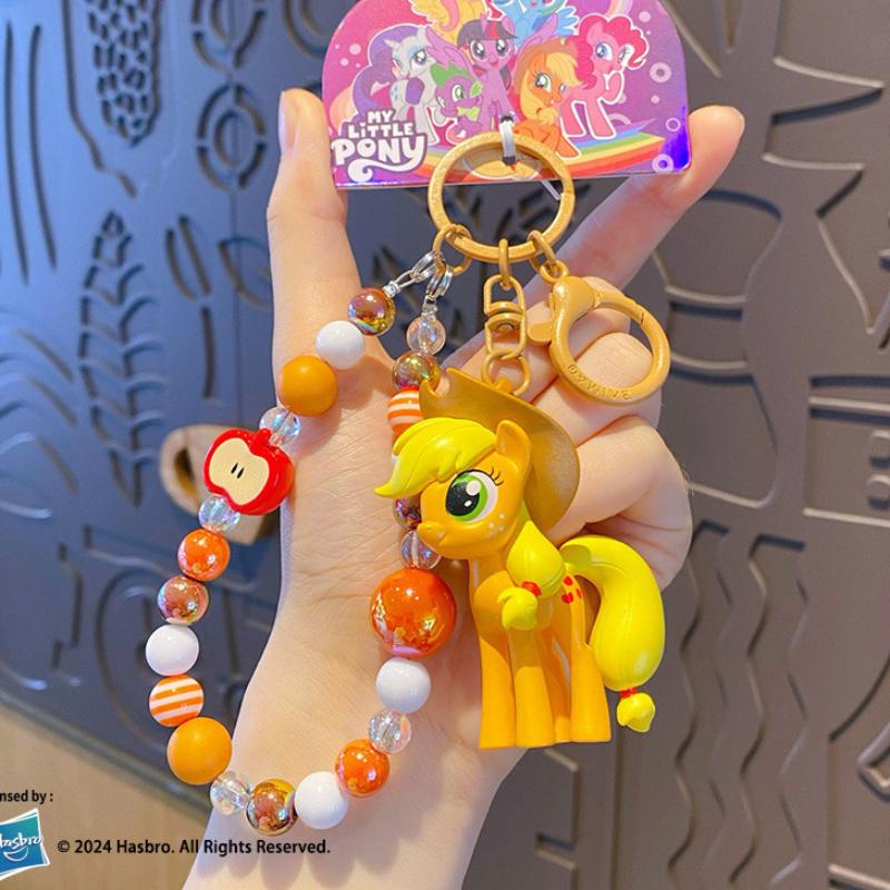 Kawaii My Little Pony Keychain Backpack Pendant Anime Figure Toy Car Keyring Doll Cute Cartoon Twilight Sparkle Fluttershy Gift