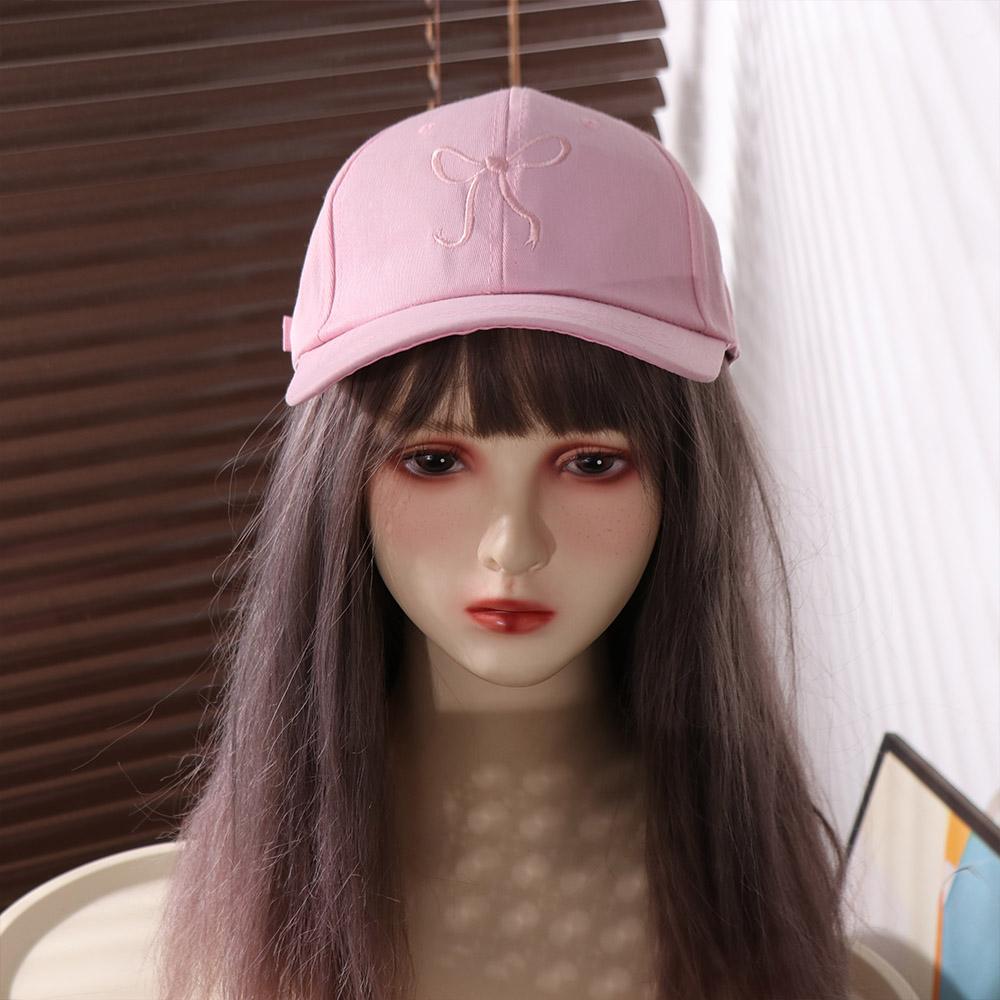 Cotton Bowknot Baseball Cap Adjustable Women Peaked Cap Fashion Bow Embroidered Hat  for Female