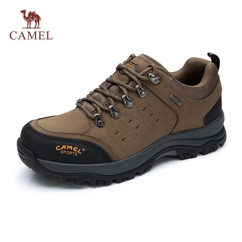 CAMEL Men's Low-Top Leather Hiking Shoes