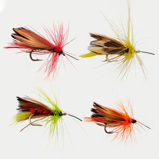 32Pcs Artificial Insect Fishing Baits with Storage Box Sharp Hook Design Waterproof Design Insect Fishing Lures Hard Baits