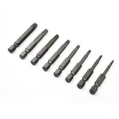Wkrętak bitowy T8/T10/T15/T20/T25/T27/T30/T40 50mm
