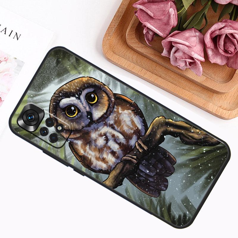 Cute Owls Case For Xiaomi Redmi Note 14 13 12 11 9 10 Pro 9S 10S 11S 12S Redmi 14C 13C 12C 10C Cover