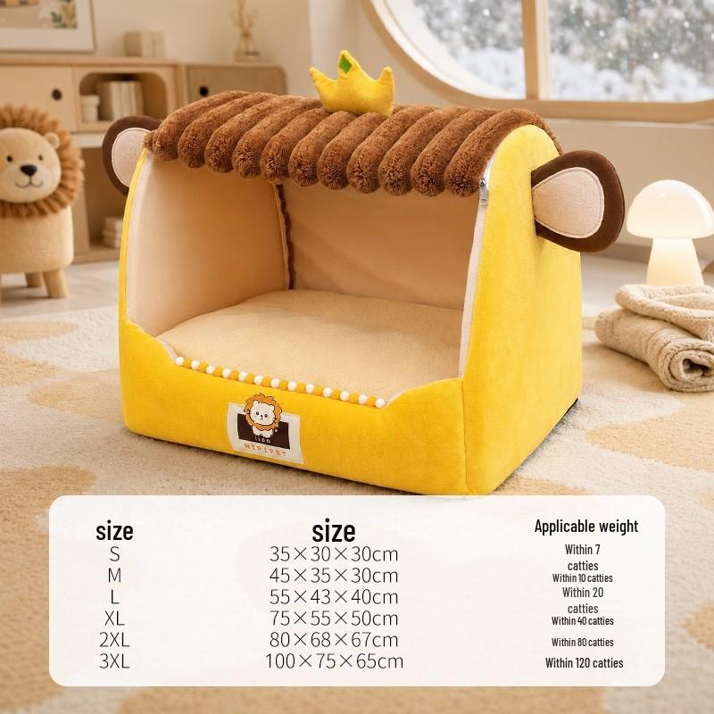Autumn & Winter Deep Sleep Pet Bed for Large Dogs & Cats