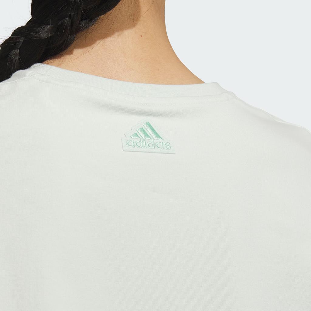 Adidas T Shirt Women's Linen Green JJ1570