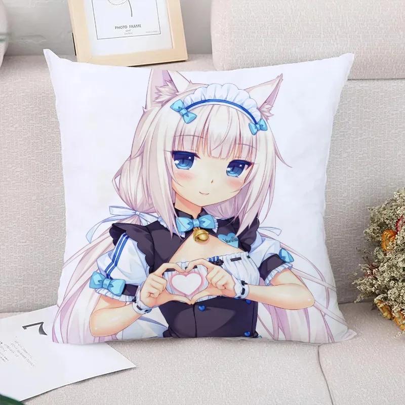 Cushion Cover  NekoPara Pillowcases for Pillows x Cushions Covers for Bed Pillows Pilow Cases Car Decoration Pillowcase