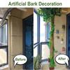 DIY Wall Decoration Green Plant Bark Artificial Bark Indoor Pipe Decoration Material Artificial Moss For Water Pipe Pillar Cover