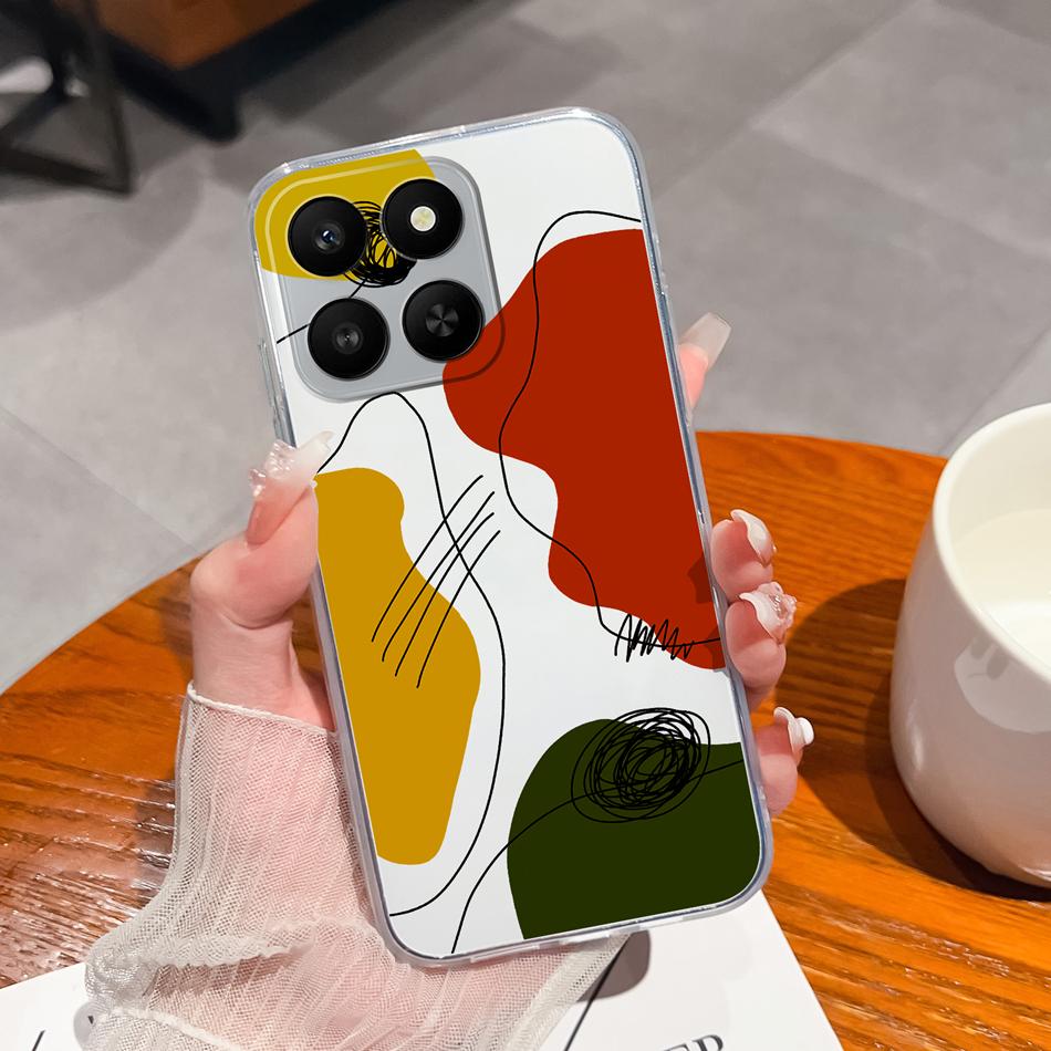 For Honor 400 Smart Phone Case Leisure Style Patterns Soft Silicone TPU Transparent Lightweight Cover For Honor400 Smart Bumper