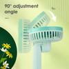 Personal Handheld Fan with Detachable Base 3 Speeds USB Rechargeable Small Desktop Fan Adjustable 90 Degree Tilt Mini Fan for Travel Indoor Outdoor