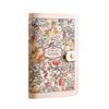 A6 Cash Budget Ledger Flower Printed Leather Savings Book Button Notebook for Money  Office