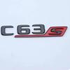FUP1  ABS For Mercedes C63S AMG W205 W204 2017-2024 Logo Sticker Emblem Badge Black Chrome Car Trunk Letters Auto Logo Styling