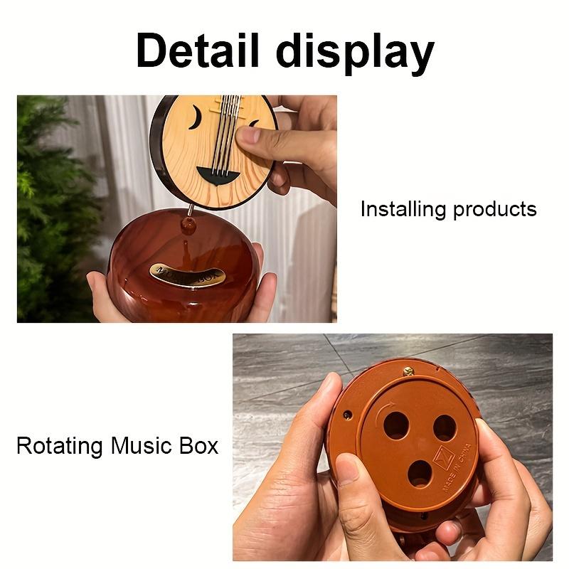 1Pc Design string music box - manual, no battery required, perfect for home decor and gifts