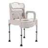 Adjustable Stainless Steel Commode Chair for Elderly and Pregnant Women, Portable with Bedpan