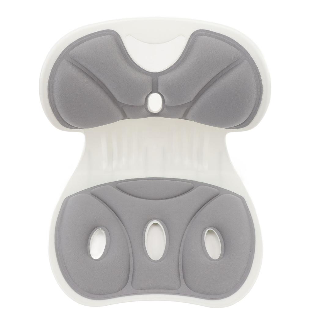 Back and Lumbar Support Breathable Fabric Petal Shaped   Chair Seating Cushion