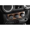 For Jeep Wrangler JK 2011-2017 Wood Grain Console AC Switch Control Panel Trim
