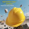 Skyddshjälm V-typ med järnhuvud, andningsbar, stötdämpande, för byggarbetsplatser