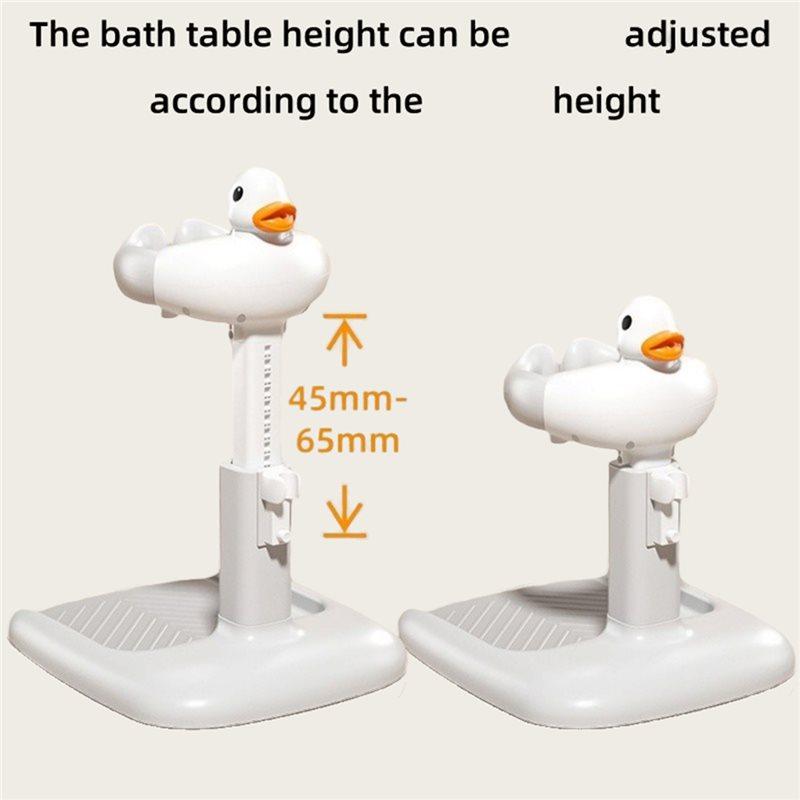 Children' S Bath Device Standing Bath Table For Baby Adjustable Height Foldable Non-Slip Bath Stand Children' S Bath Support