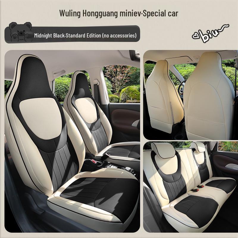 Wuling Hongguang Mini 3rd Gen Leather Cartoon Seat Cushion