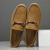 Fashion New Outdoor Men's Comfortable Soft Soled Non Slip Driving Shoes Fashion Brand Men's Spring Suede Casual Leather Shoes Bean Shoes