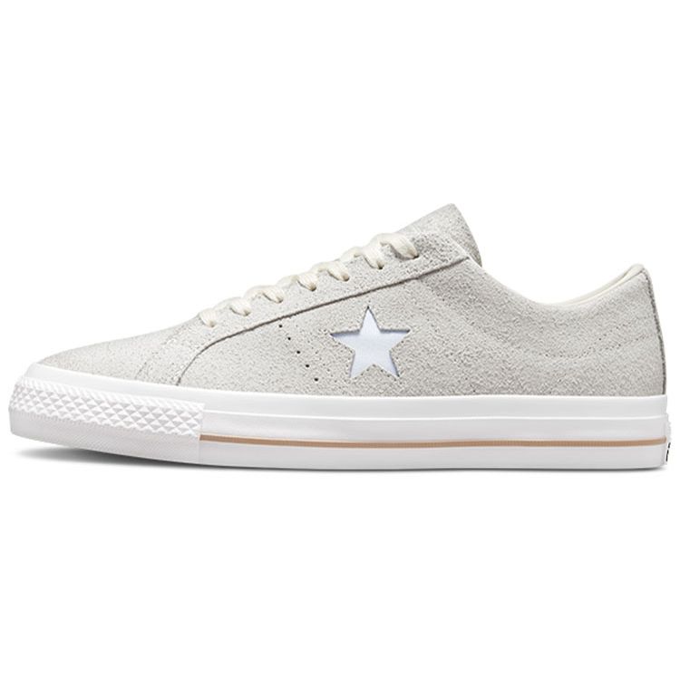 

Converse One Star Pro Кожаные Повседневные Модные Нескользящие Прочные Легкие Низкие Кеды для Скейтбординга Унисекс Серые A03672C 35
