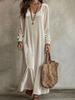 Elegant 2026 European & American Velvet Long-Sleeve Dress for Women