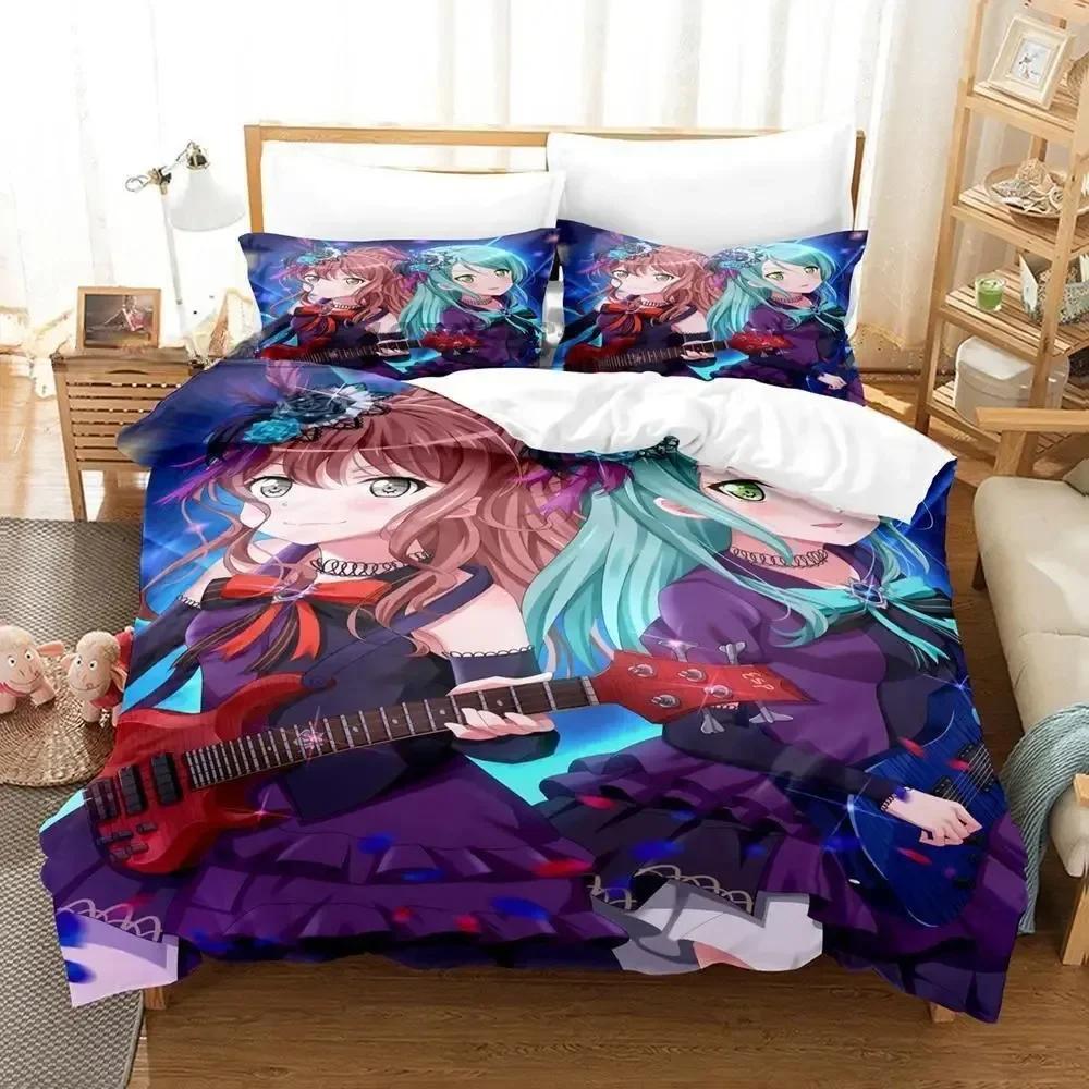 BanG Dream! Girls Band Party! Bedding Set Single Twin Full Queen King Size Bed Set Adult Kid Bedroom Duvet cover Sets 3D Print