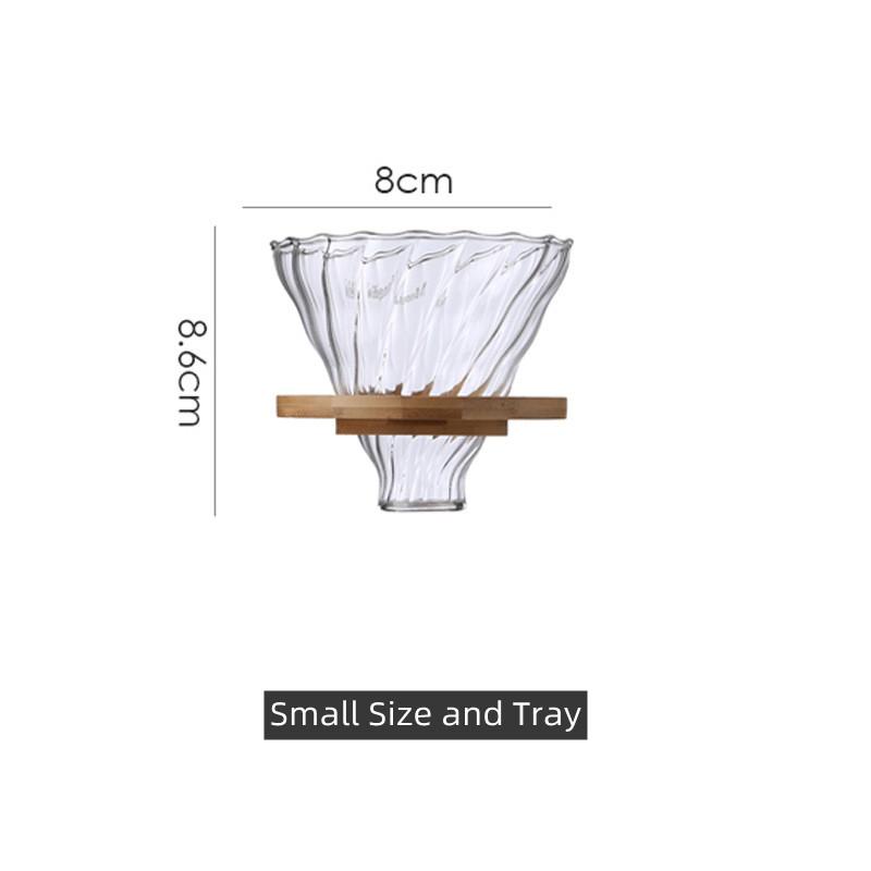 1pcs 300ml/600ml Pour Over Coffee Maker Set Glass Carafe Coffee with Glass Coffee Filter Drip Coffee Maker Set For Home Shop Bar