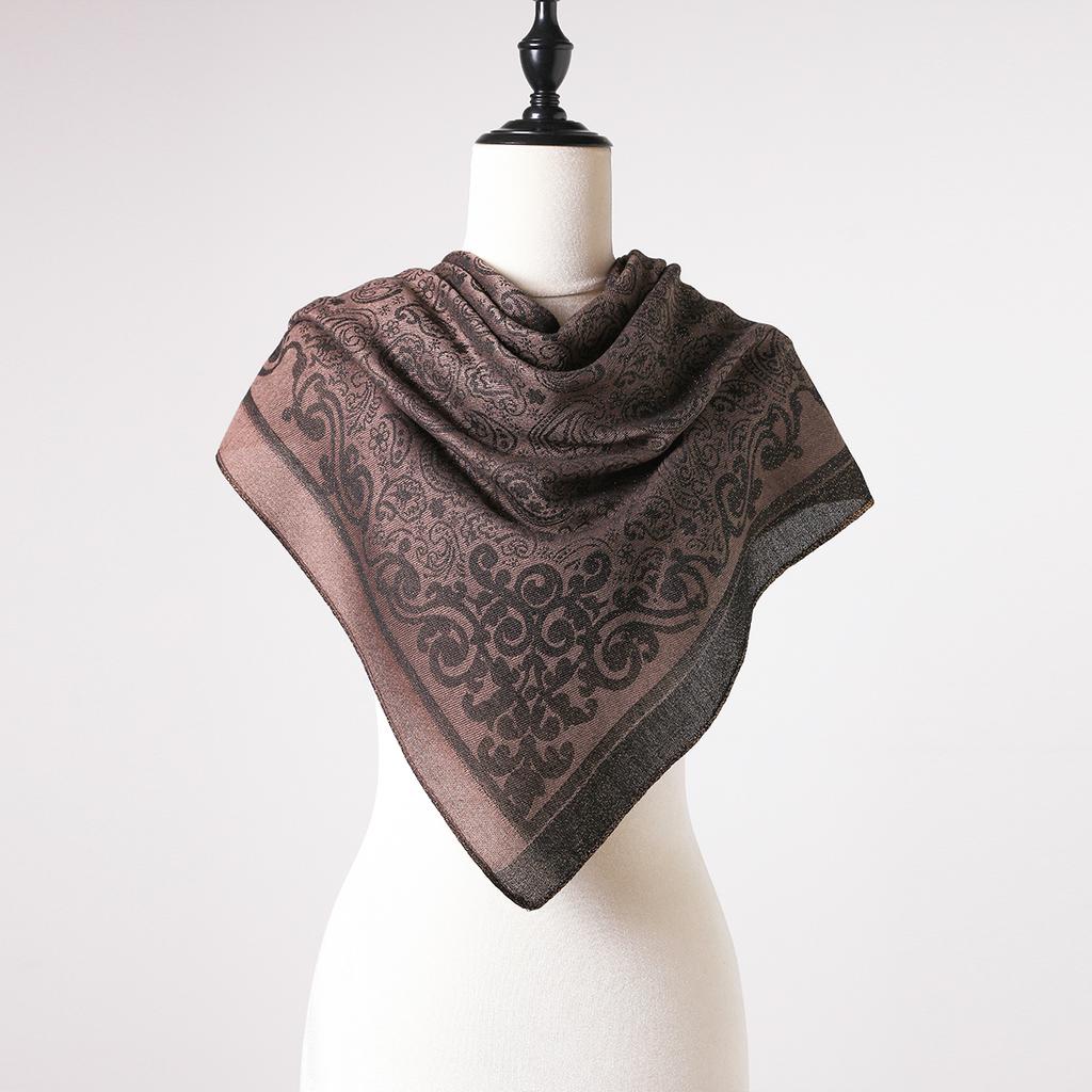 New Fashion High Quality Wrap Floral Printed Chiffon Scarf For Muslim Womem Square Hijab Fashion Ladies Elegant Scarves Wraps