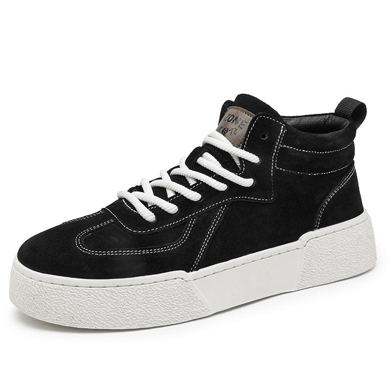 

Осенняя мужская повседневная обувь из замши из натуральной кожи, мужские туфли-лоферы для вечеринок и свадьбы, мокасины, мужские легкие удобные туфли на плоской подошве для вождения 43 чёрный