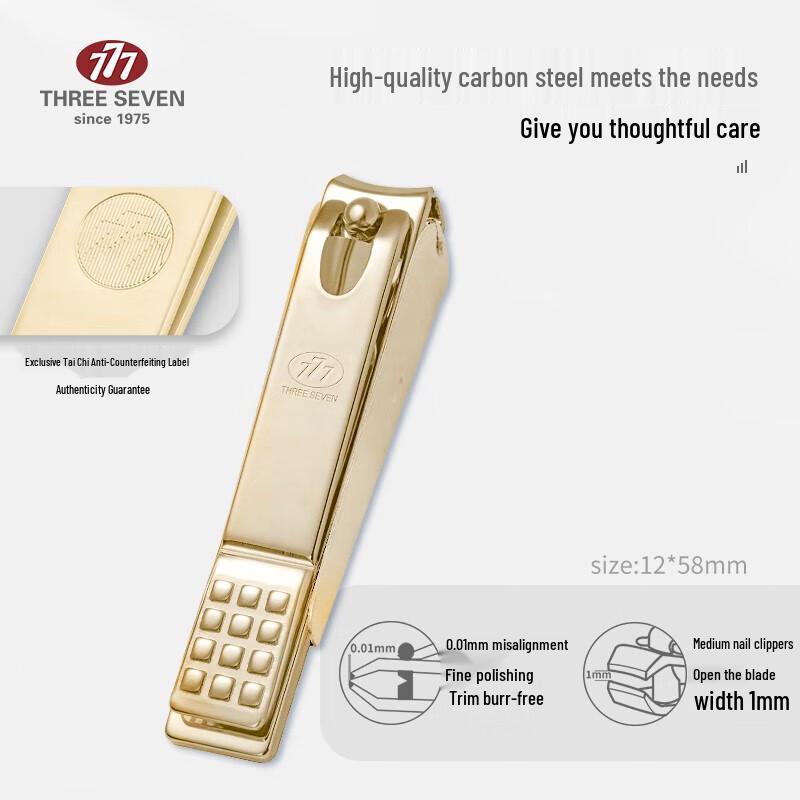 Three Seven Professional 8-Piece 14K Gold Plated Manicure Set