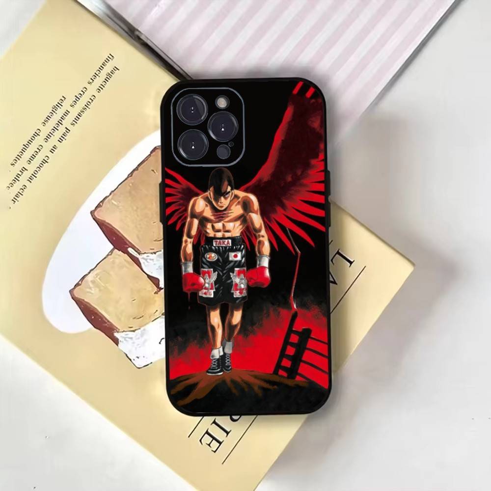 

Boxing H-Hajime no lppo Phone Case For iPhone17,16,15,14,13,12,11 Plus,Pro Max,Soft Black Cover iPhone17air