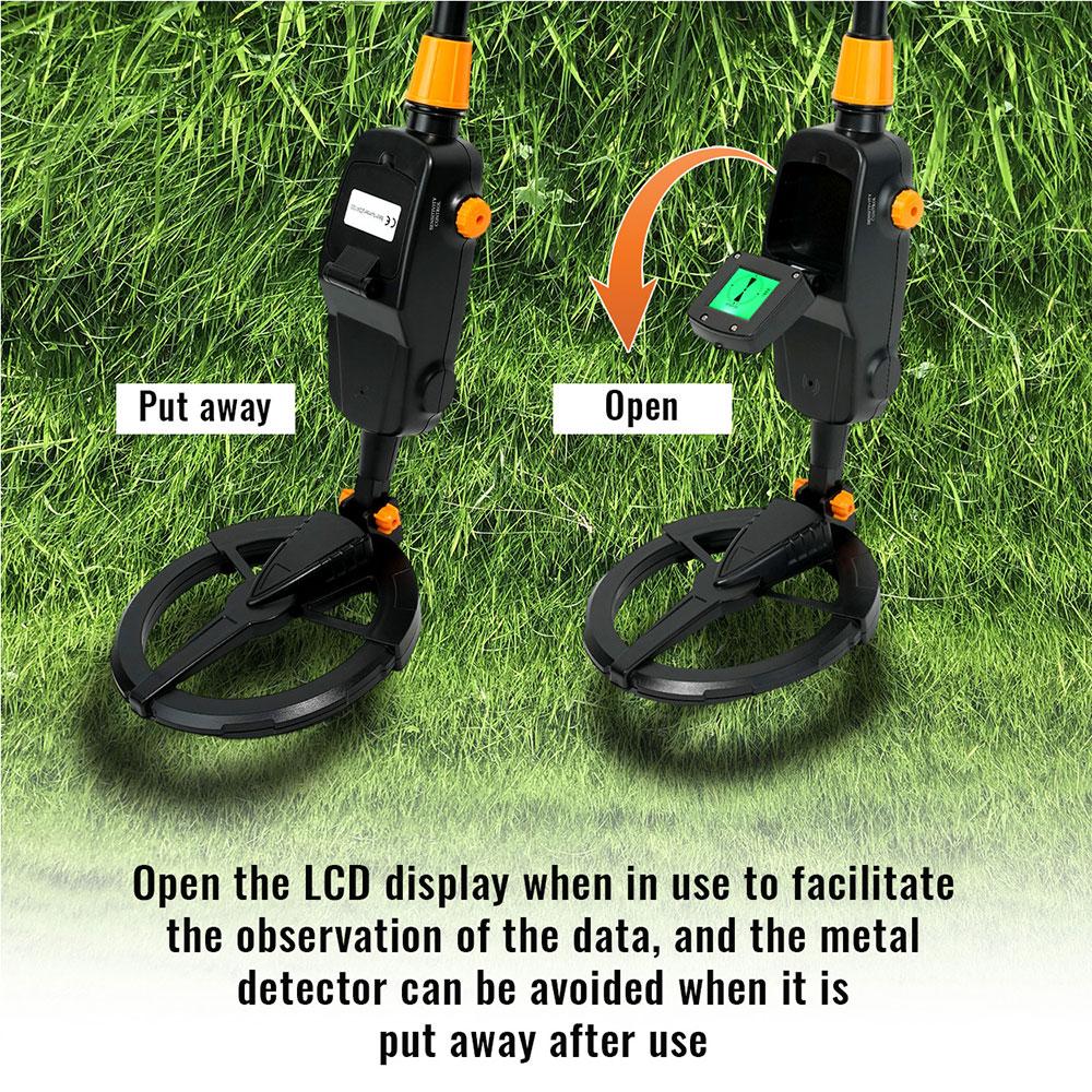underground treasure metal detector, tracker with waterproof search coil MD1008A handheld metal gold detector pointer,