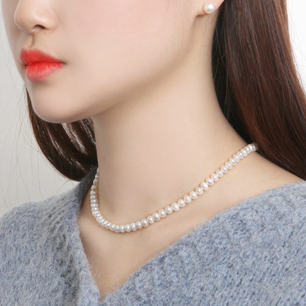 

[Merry Grin] 14K Gold Anna Necklace Natural Freshwater Pearl