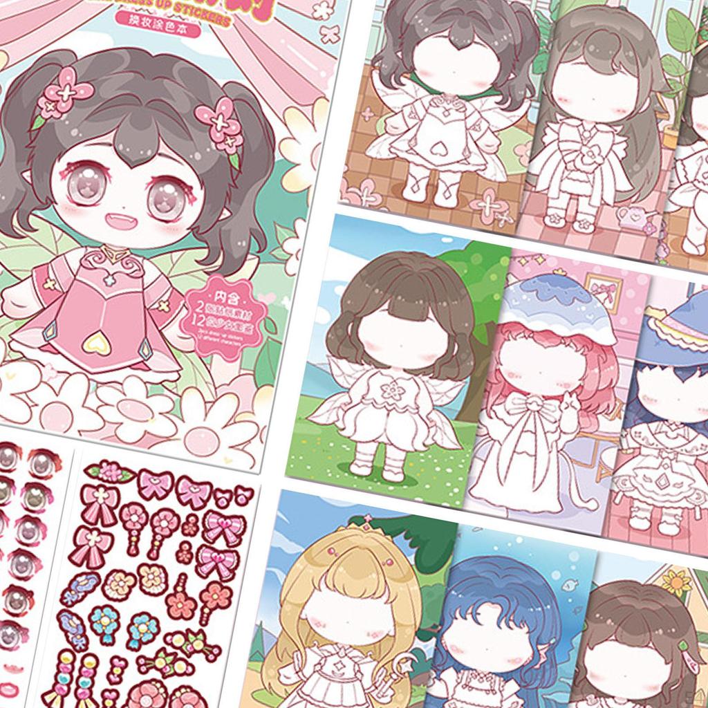 Create A Face Sticker Book, Your Own Stickers, Wrapping Decorations Educational DIY