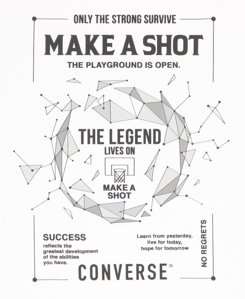 Converse CB242367L Basketball Long Sleeve Printed Long Sleeve Sweat Quick White Shirt, Shirt, Absorbent, Drying,