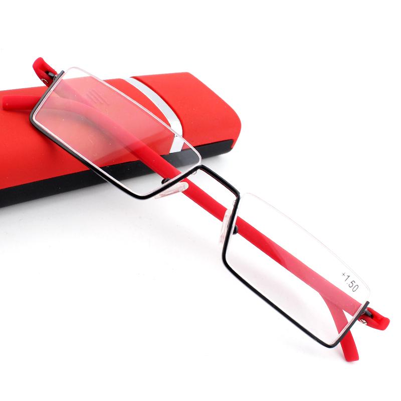 Lightweight TR90 TR90 Womens Reader Reading Eyeglasses for Men Durable Metal Metal Magnifying Glasses To Work Focus Plus Glasses with Case with