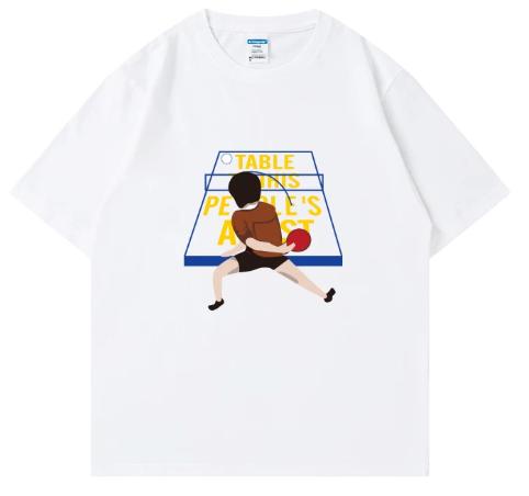 Backhand stroke. Summer fun, simple and trendy brand print short-sleeved T-shirt. New style top, suitable for both men and women S разноцветный