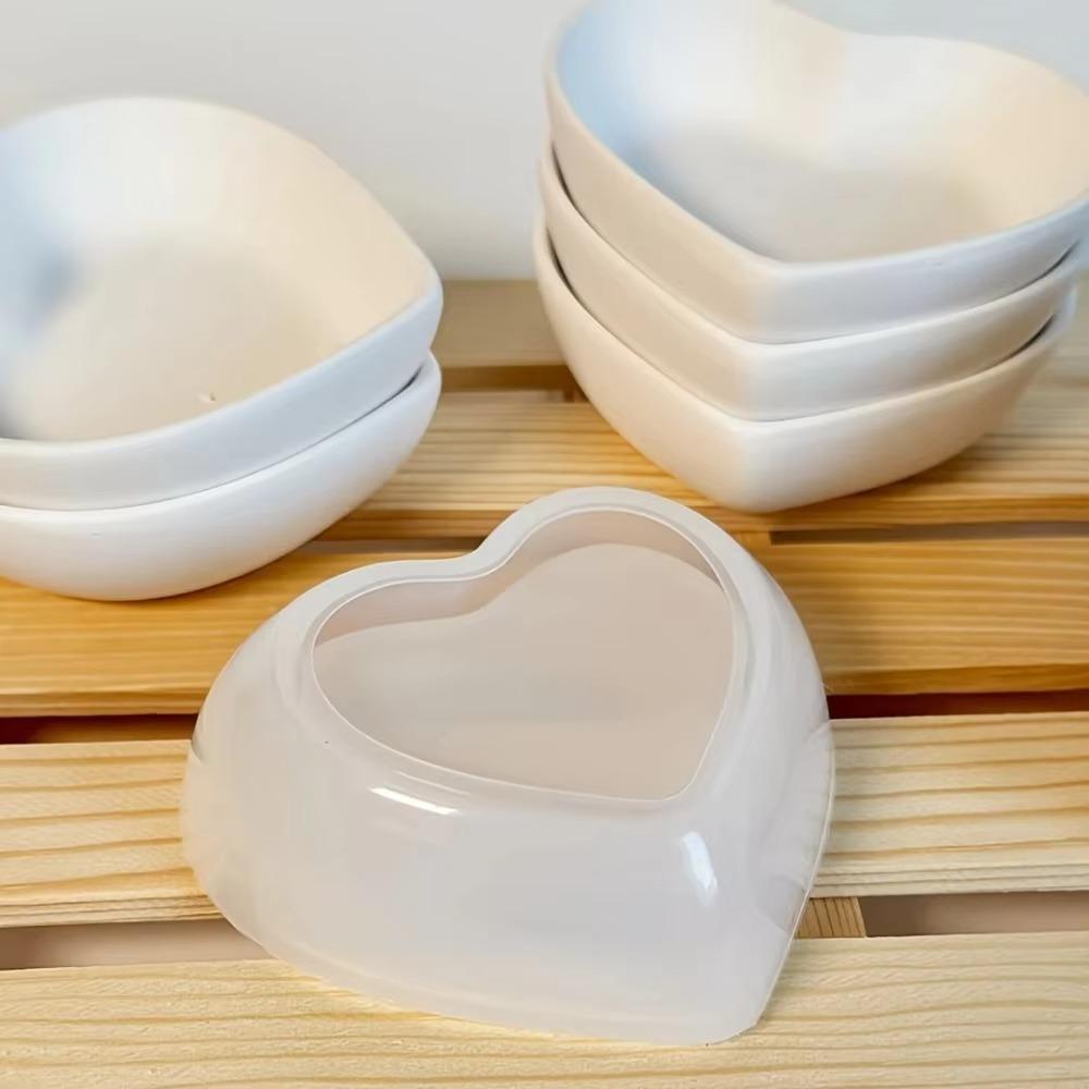 Small Silicone Craft Mold Heart-Shaped Resin Jewelry Mold Cute Storage Box Mold  Storage Containers