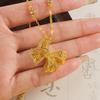 Bubble Bow Women's Temperament Filigree Hollow Clavicle Chain Jewelry Necklace Pendant